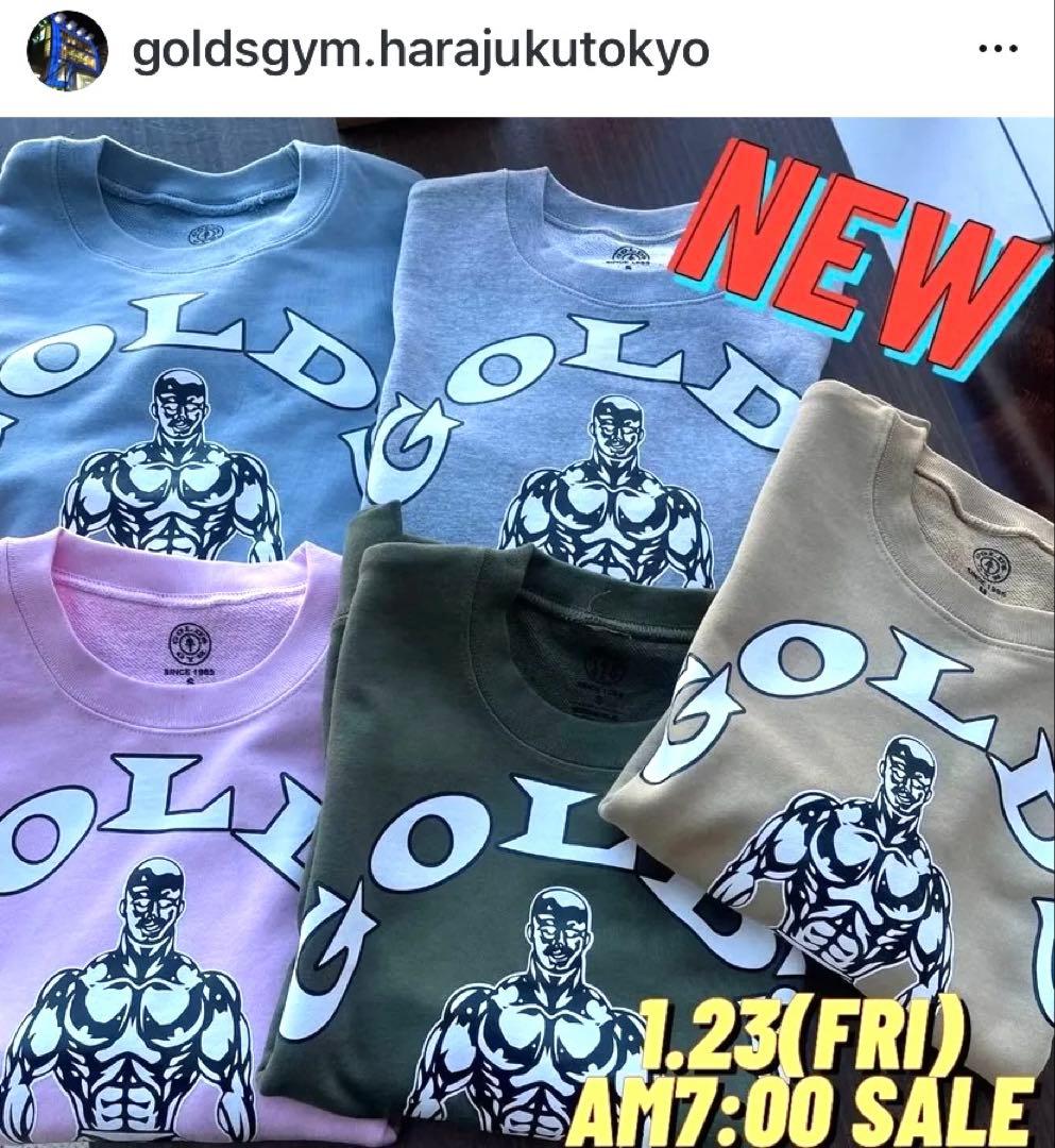 原宿店限定】ゴールドジム スウェット 2XL - メルカリ