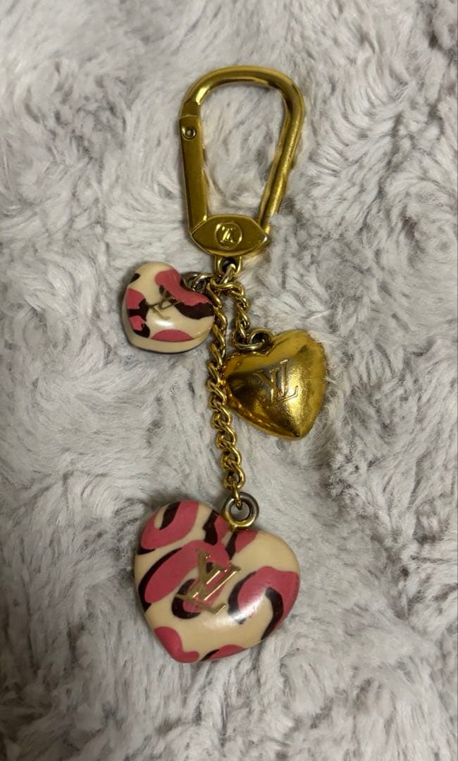 ルイ ヴィトン　ポルトクレ レオパード ブロンコライユ　キーホルダー 極美品✨ルイヴィトン ポルトクレ レオパード 希少 ブロンコライユ