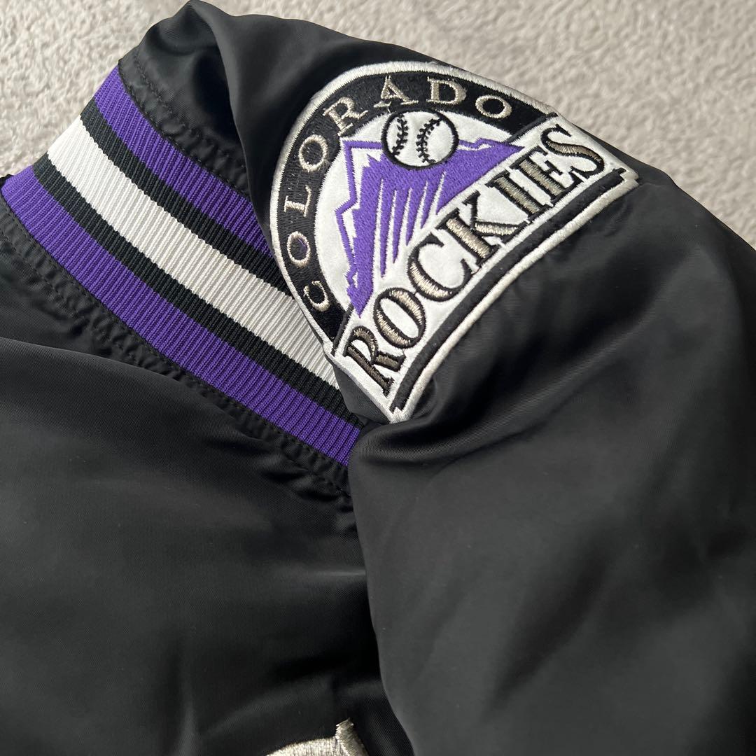美品✨スターター ロッキーズ スタジャンMLB STARTER ダイアモンドL