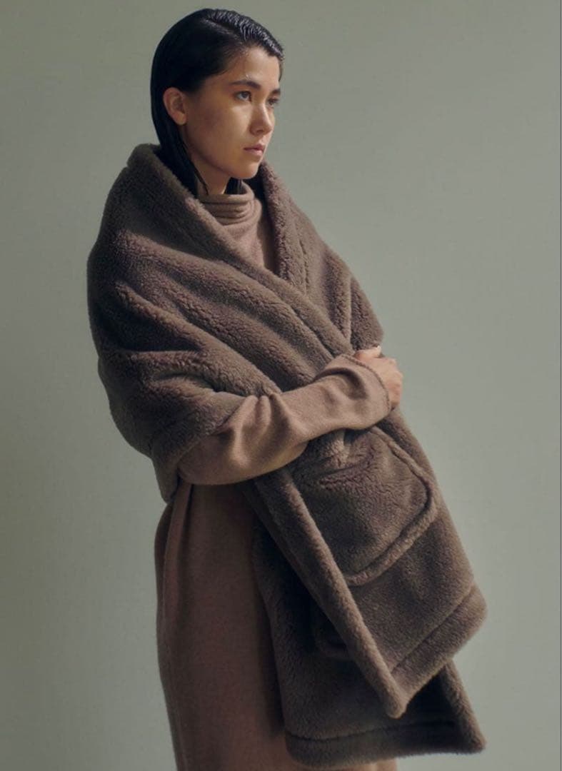 HAUNT ハウント ボアストール キャメル 美品