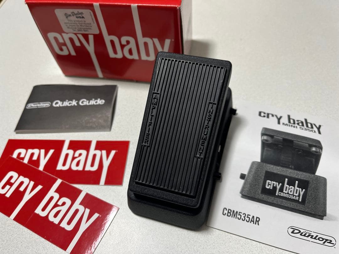 中古美品 Jim Dunlop Cry Baby CBM535AR ワウペダル Amazon | Jim Dunlop（ジム ダンロップ）クライベイビー・ミニ