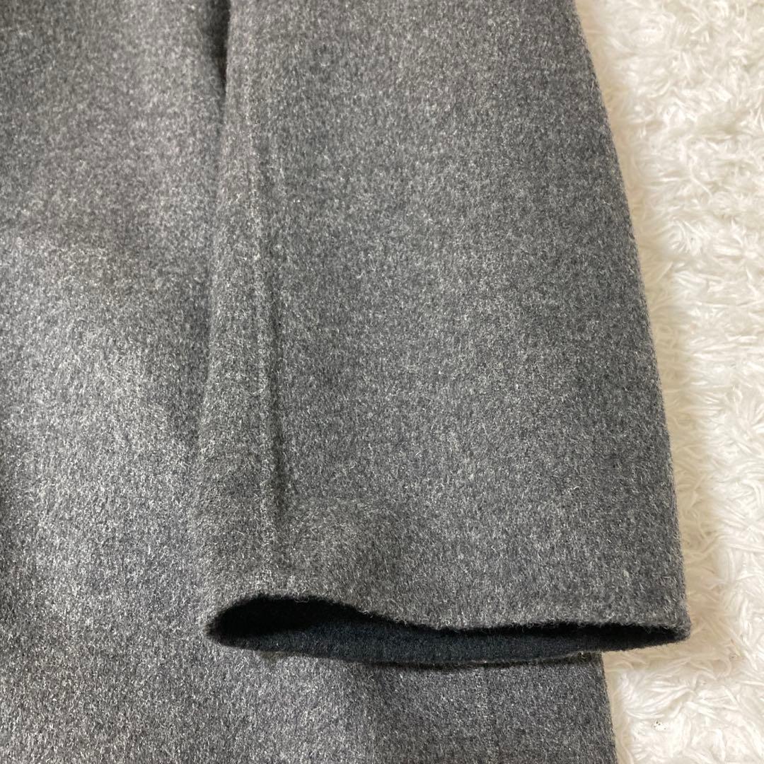 大きいサイズ48♡ 23区 フーデットコート ロング ウール アンゴラ混