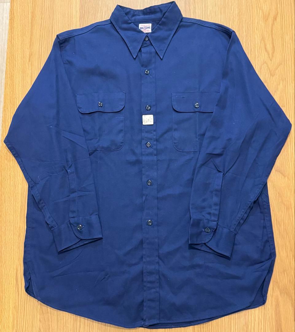 BIG YANK 50's ヴィンテージ ワークシャツ マチ付き デッドストック BIG YANK ビッグヤンク 50? 60年代 白タグ 美品 おそらく デッド