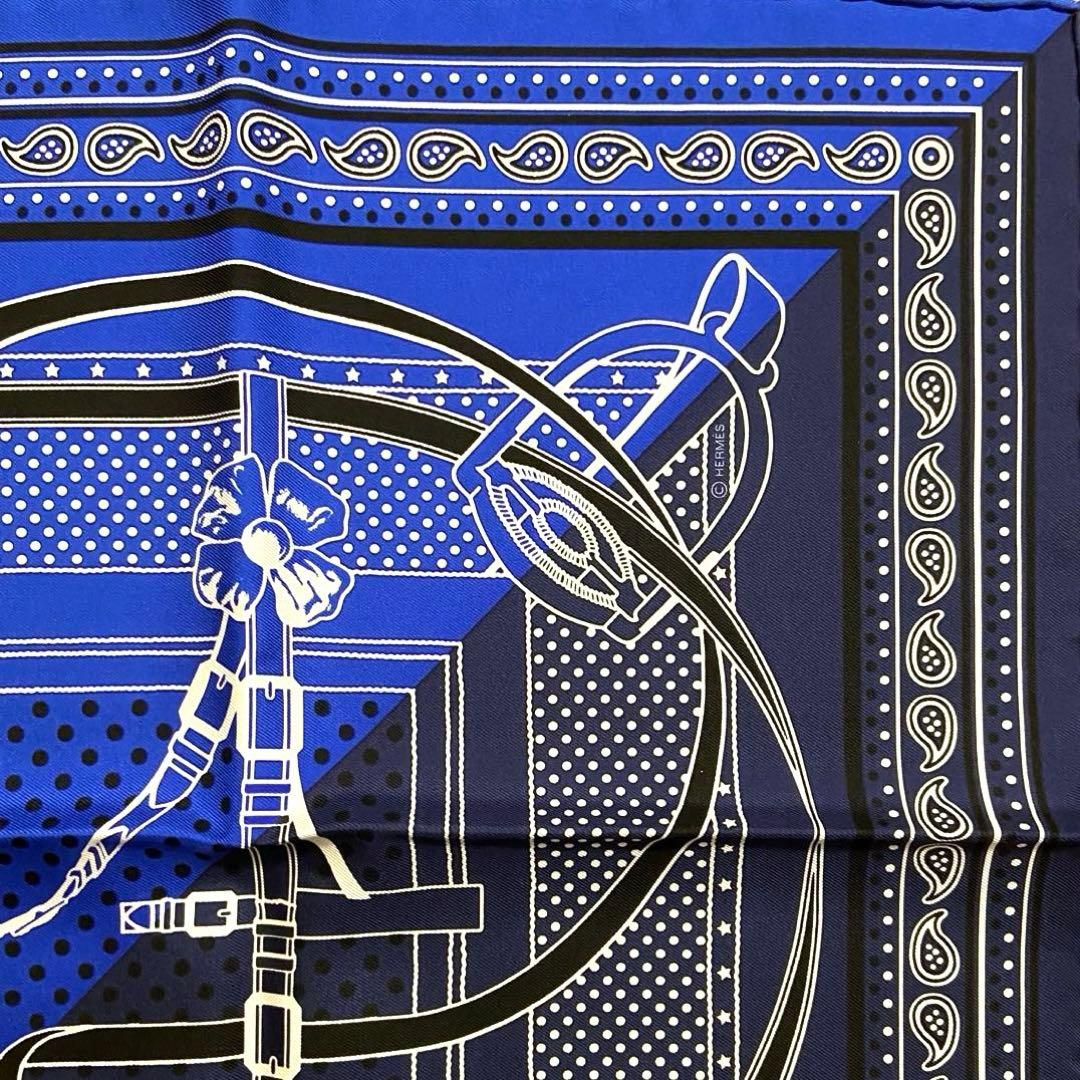 極美品 エルメス シルクスカーフ カレ55 グランマネージュ バンダナ