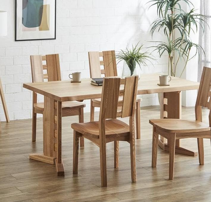 CAW DC TAM 4脚 ダイニングチェア ナチュラル 板座