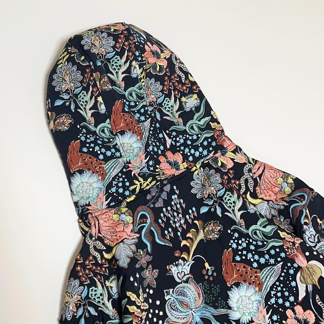 廃盤品 ZARA ジャガード パーカー 花柄 うさぎ - メルカリ