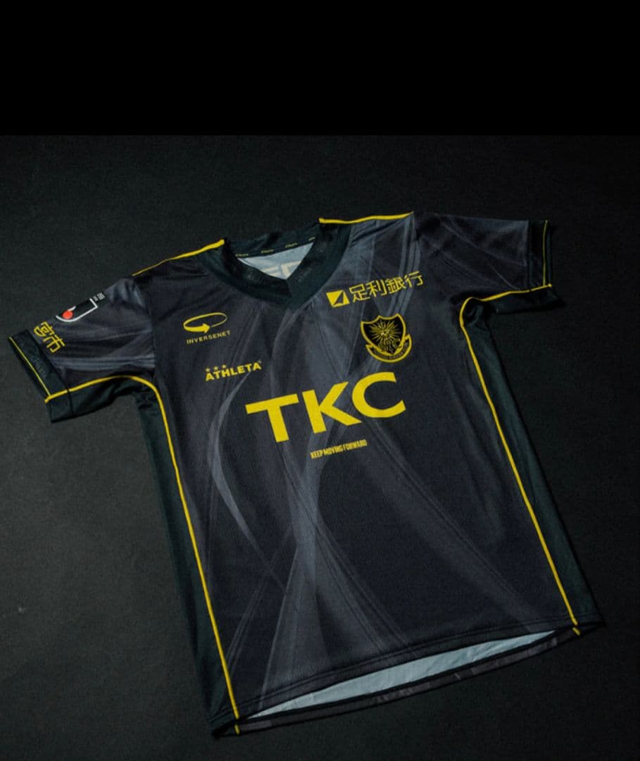 栃木SC ATHLETA 半袖シャツ 黒/黄色 オンライン セールスポーツ - 栃木SC ATHLETA 半袖シャツ 黒/黄色