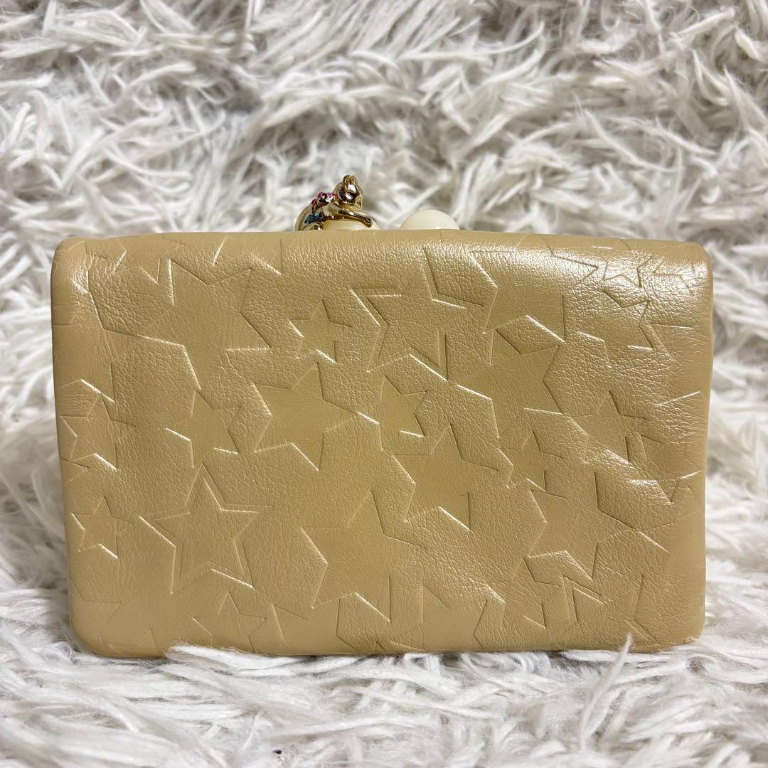 ✨極美品✨アナスイ 長財布 プレイングキャット がま口 星 型押し