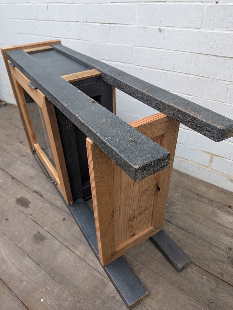 古材かざり棚 グレー