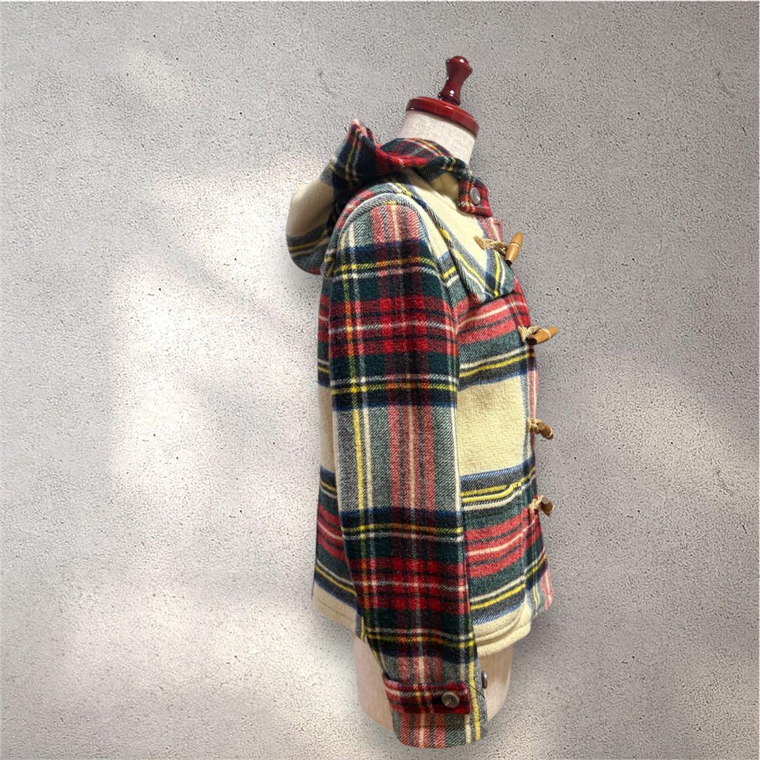 早い者勝ち】ポロラルフローレン タータンチェック ダッフルコート S