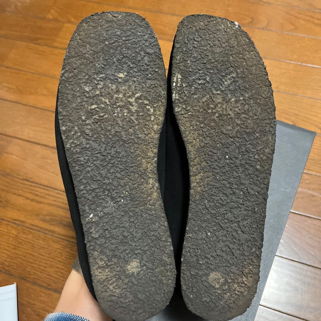 CLARKS ブラック　スエード　ワラビー　25.5cm