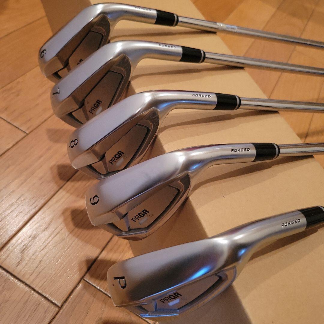 02アイアン　6i～PW PRGR IRONs】02 アイアン〔#6-PW 5本セット スチール〕〔2023年モデル〕
