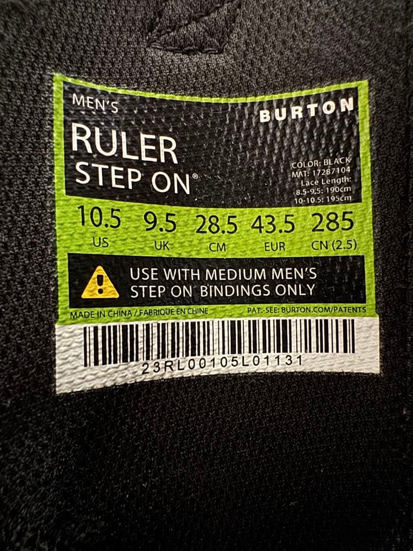 スノーボード BURTON RULER Step On Boots 28.5cm