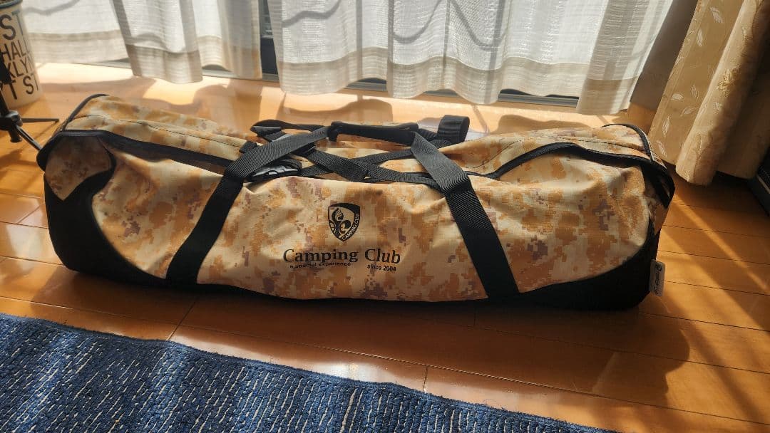 キャンピングクラブ　カーブドタープ デジタルカモ　サンドカラー　M カーブドタープ CURVED TARP MILITARY DIGITAL SAND L Camping club