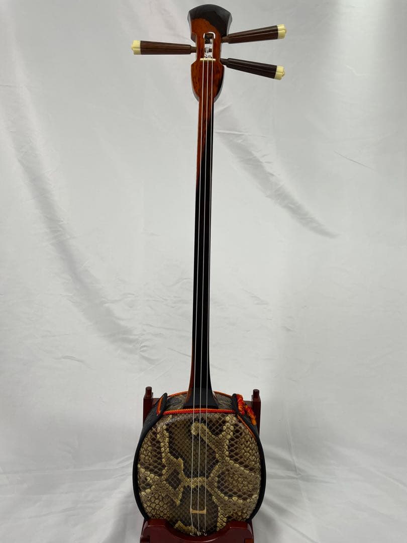 高級県産黒檀三線 三線組合 渡慶次 道政 謹製