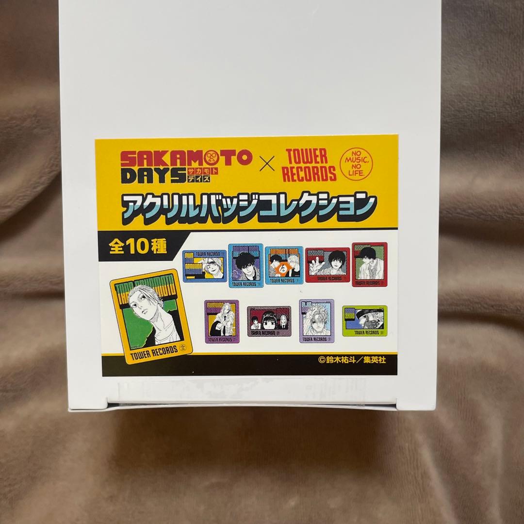 サカモトデイズ タワレコ カフェ 原画展 アクリルバッジ box 南雲 夏生