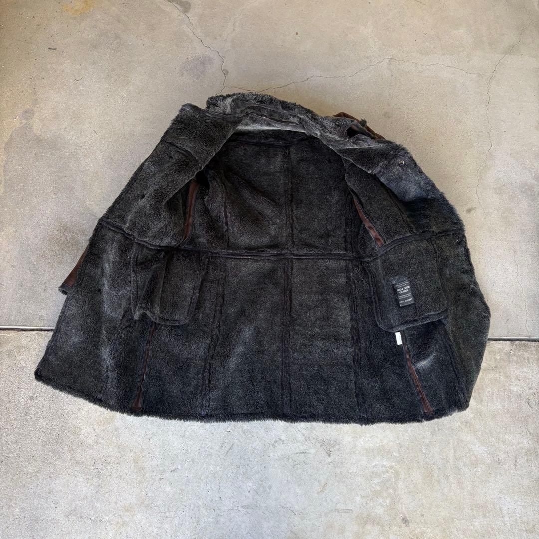 unknown fur jacket y2k grunge punk opium