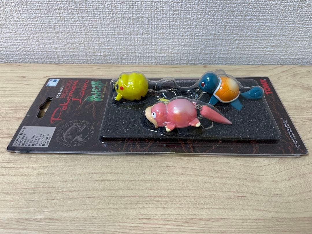 □TOMY ポケモン ルアー 3点セット ピカチュウ・ゼニガメ・ヤドン