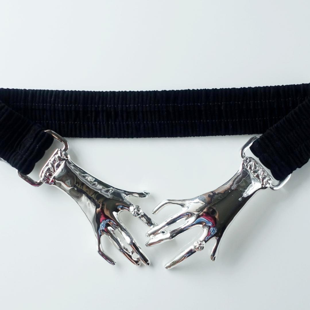 ヴィンテージ風 1970年代 ヴィクトリアンスタイル ハンドモチーフベルト Vintage Works】DH5684 HAND MADE LEATHER BELT｜アメカジファッション