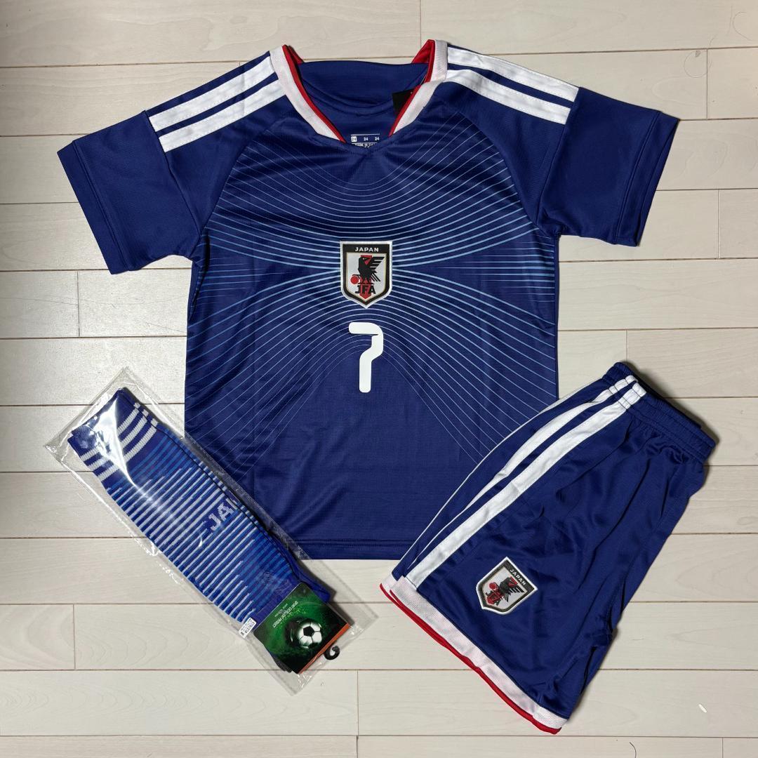 日本代表 サッカーユニフォーム上下ソックスセット 7 三苫薫 S - メルカリ