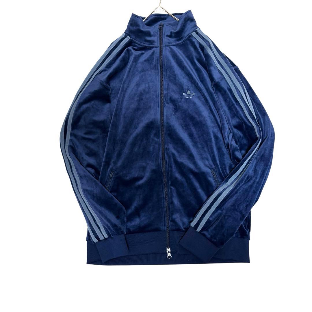BE:FIRST着用 adidasベッケンバウアー ベロア 紺 XL相当 - メルカリ