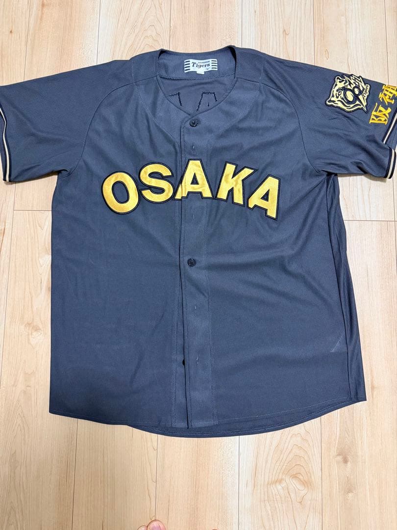 HANSIN Tigers IHARA 18 ユニフォーム L NEW MIZUNO Japan NPB HANSHIN TIGERS Baseball Jersey WHITE/BLK