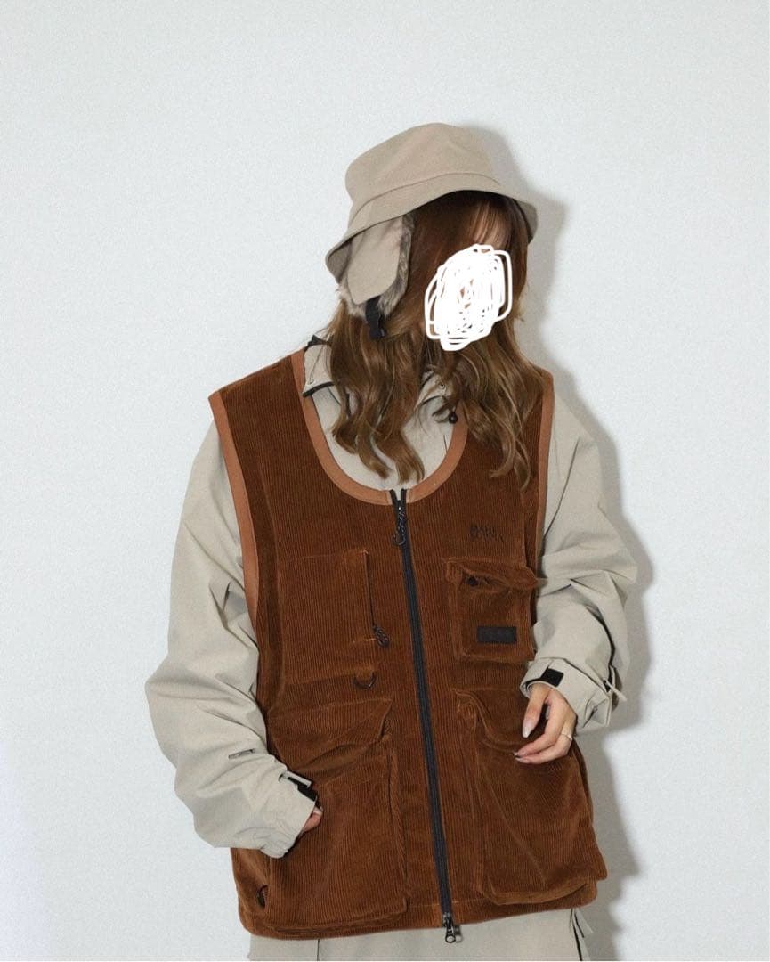 【ぴょん】MAHF フィッシャーマンズベスト　コーデュロイ　スノーボード ぴょん様専用】MAHF フィッシャーマンズベスト コーデュロイ