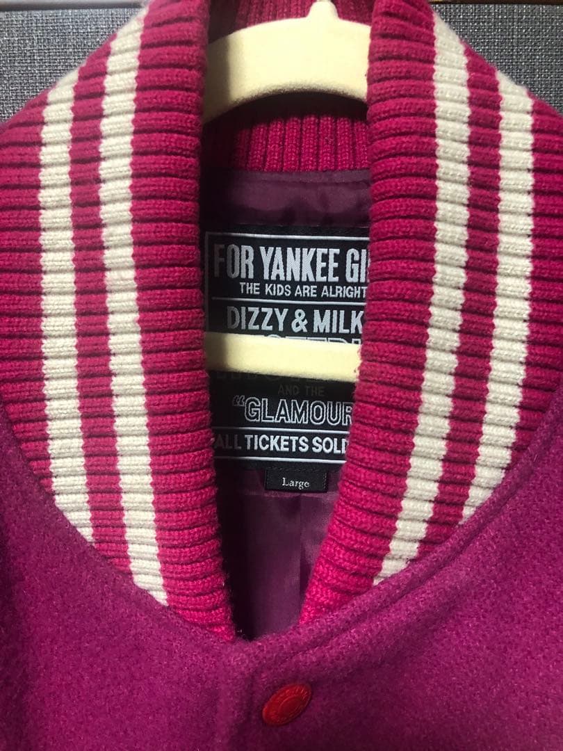 HYSTERIC GLAMOUR スタジャン ウール L パープル