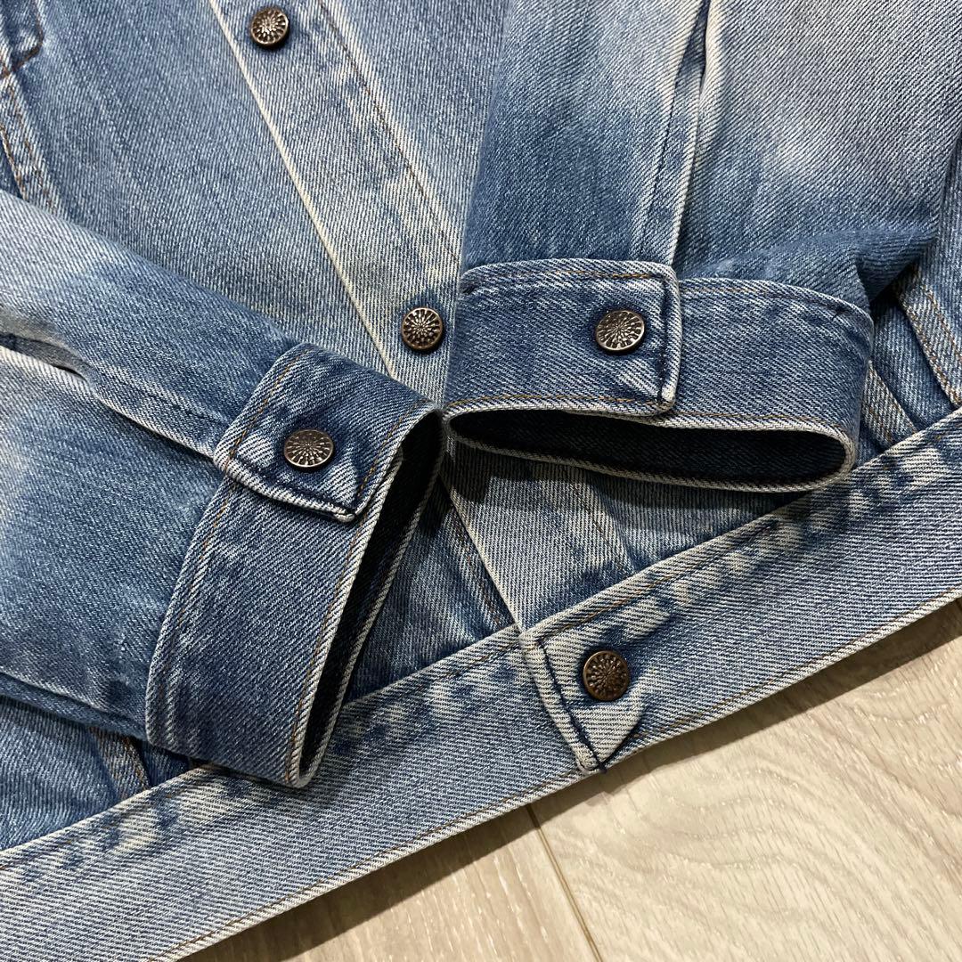 70s unknown ストア系 3rdタイプ デニムジャケット 縦落ち XL - メルカリ