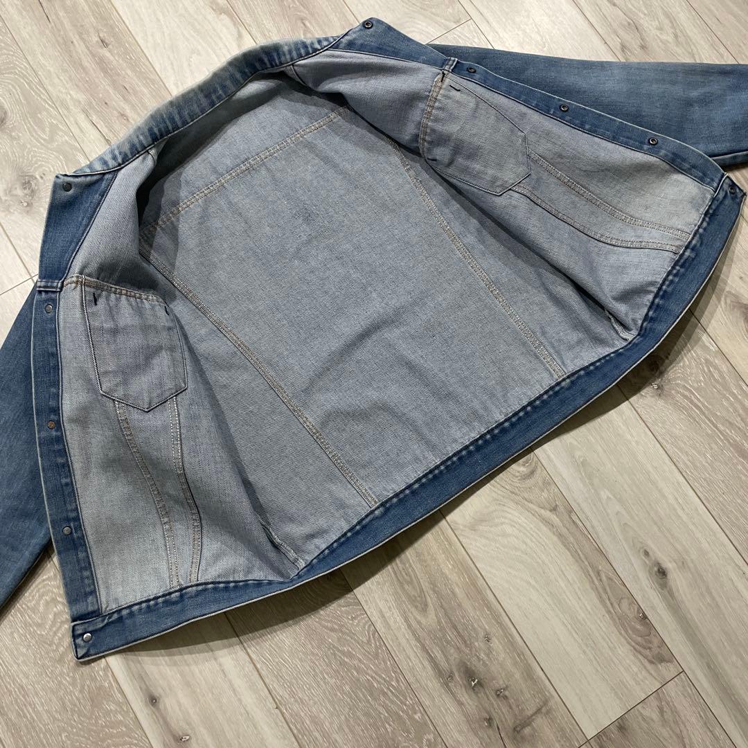 70s unknown ストア系 3rdタイプ デニムジャケット 縦落ち XL - メルカリ