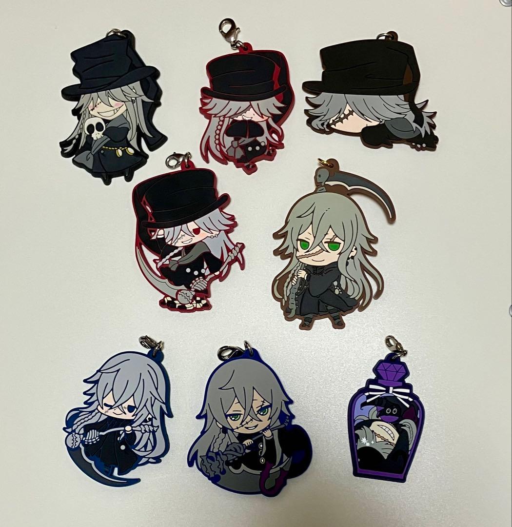 黒執事 葬儀屋 アンダーテイカー ラバーストラップ 缶バッジ