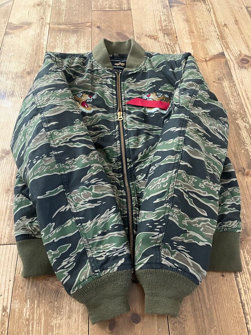 ALPHA アルファ MA-1 タイガーカモ M 迷彩 ベトジャン - メルカリ