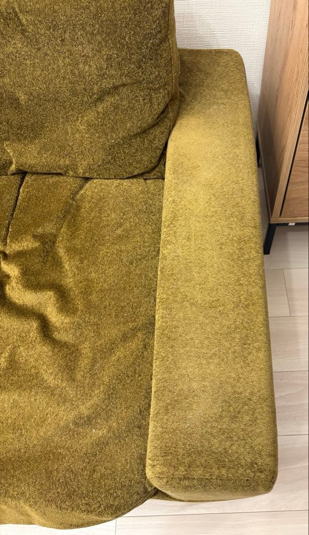 6/22までの出品】ReCENO リセノ 1人用ソファ folk オリーブ - メルカリ