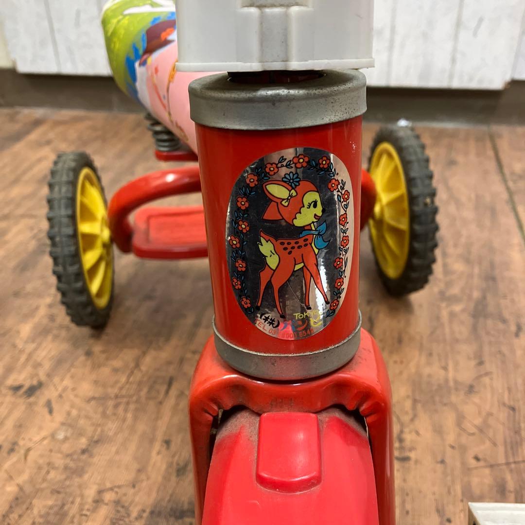 昭和レトロ バンビ ラブリーチャイルド ヴィンテージ 三輪車 レッド