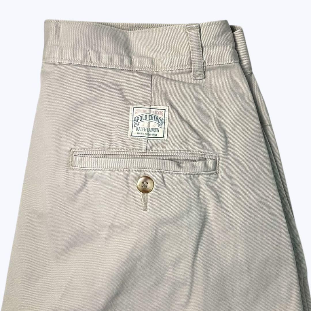 希少❗️】90's'Ralph LaurenポロチノUSA製2タック初期タグ - メルカリ