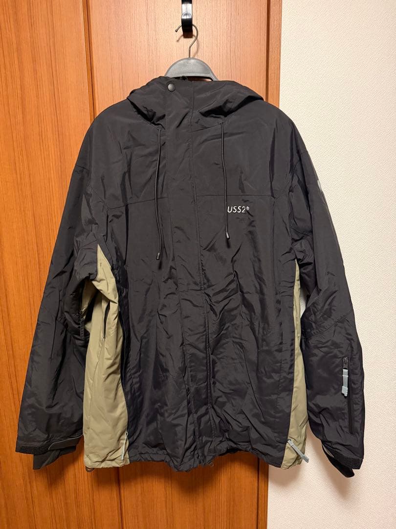 スノボ　USS2 23-24スノーボードウェア X-LARGE ブラック/カーキ BLACK SNOW スノボウェア メンズ 上下セット スノーボードウェア