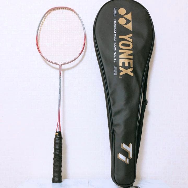 YONEX バドミントンラケット ヨネックス Ti2チタンメッシュ ローズ