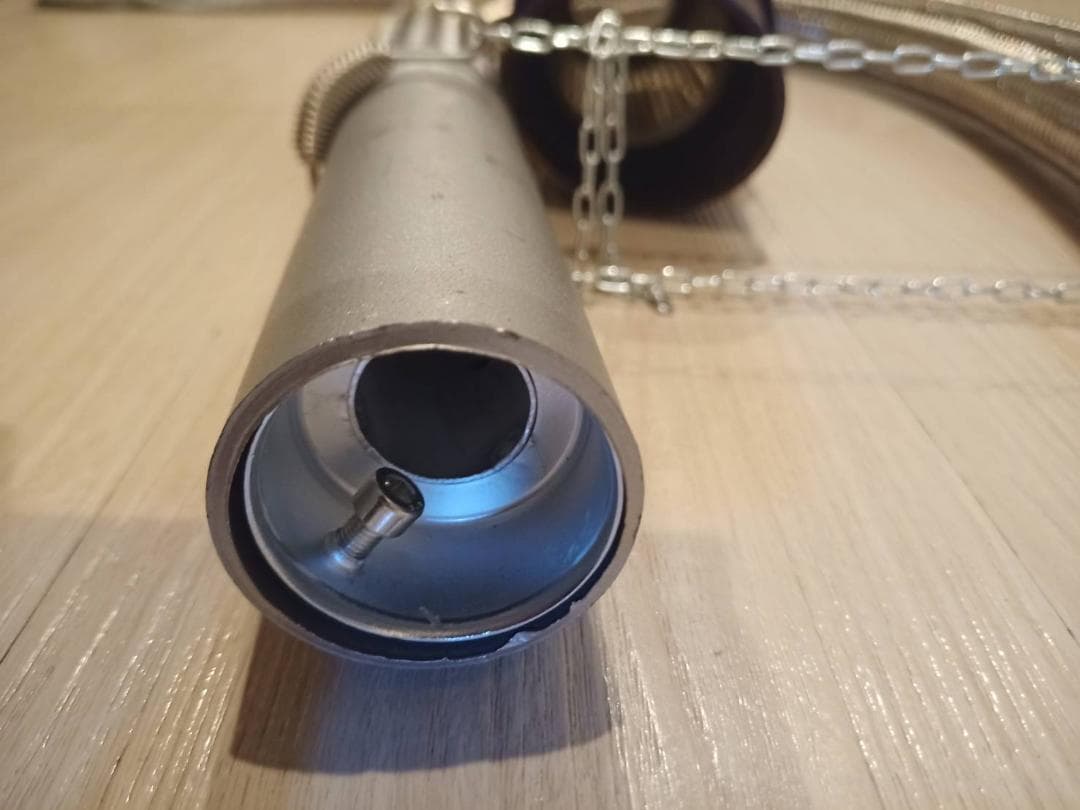 ブラックダブルインナーサイレンサースバル サンバー社外マフラー