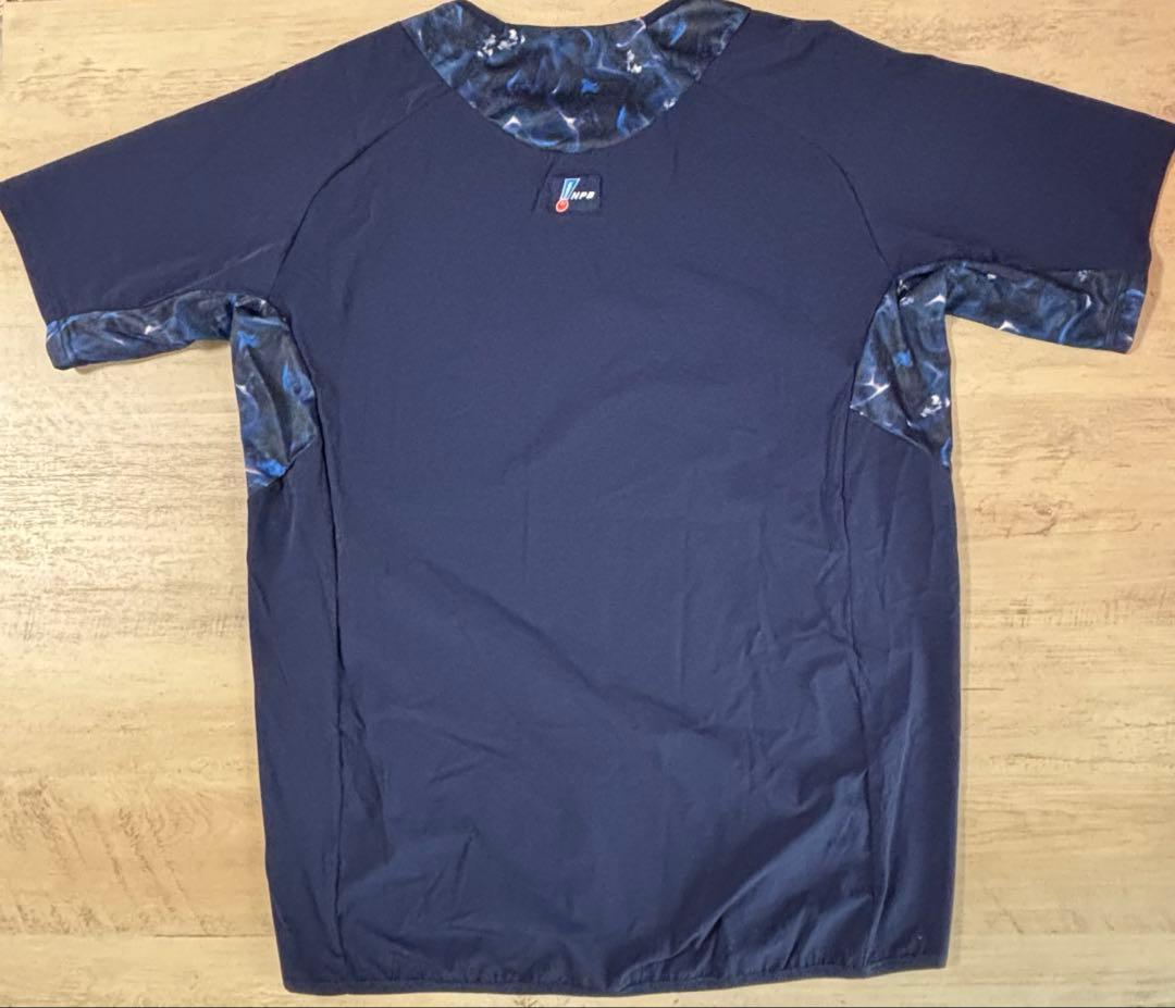 NPB刺繍入り 半袖ハーフジップシャツ Oサイズ オリックス