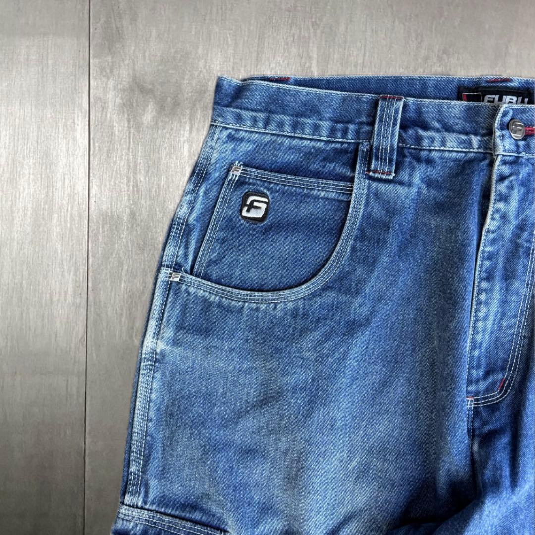 90s FUBU hiphop バギー カーゴ デニム w38 - メルカリ