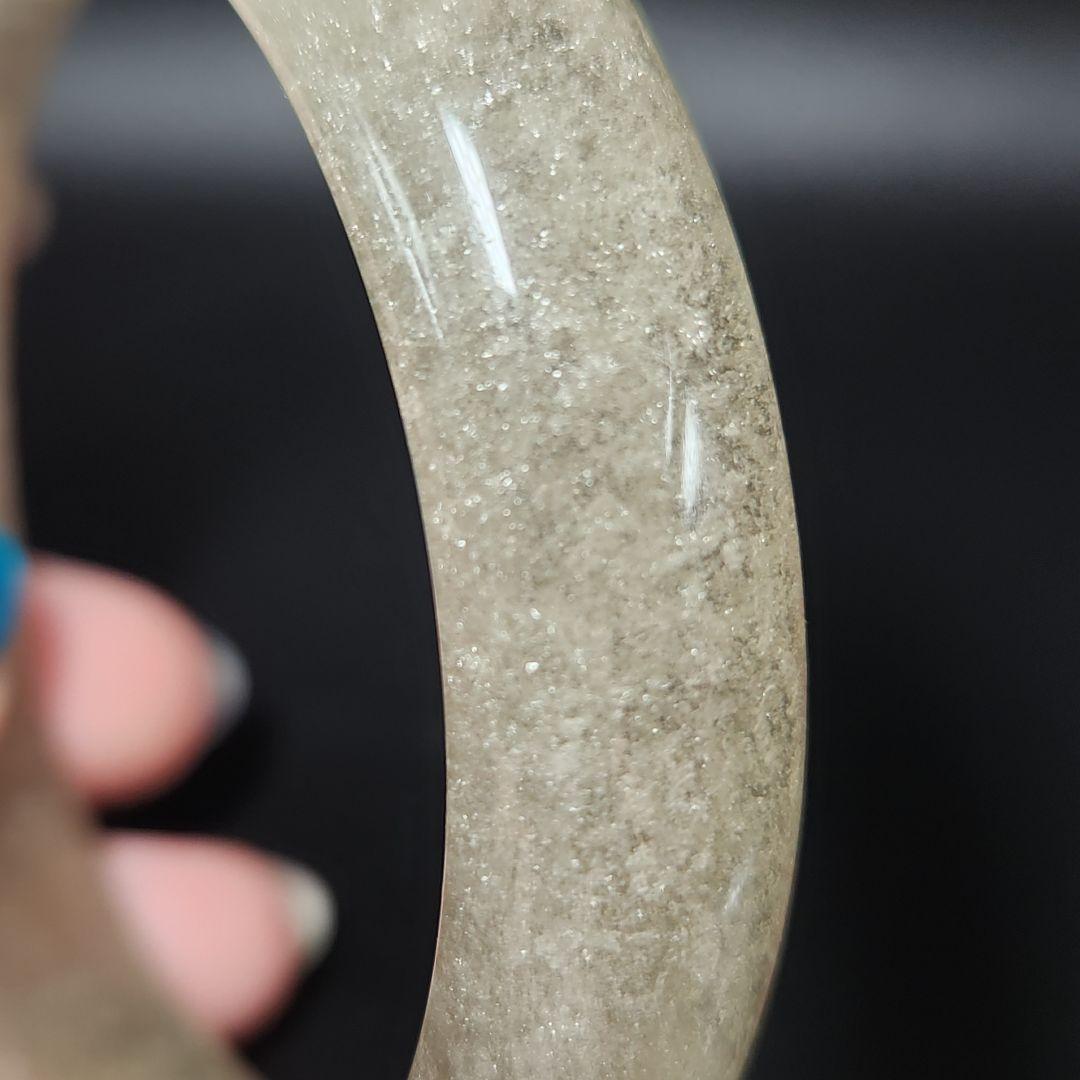 激レア！【新品】天然リビアングラス バングル ☆ 安心の鑑別つき