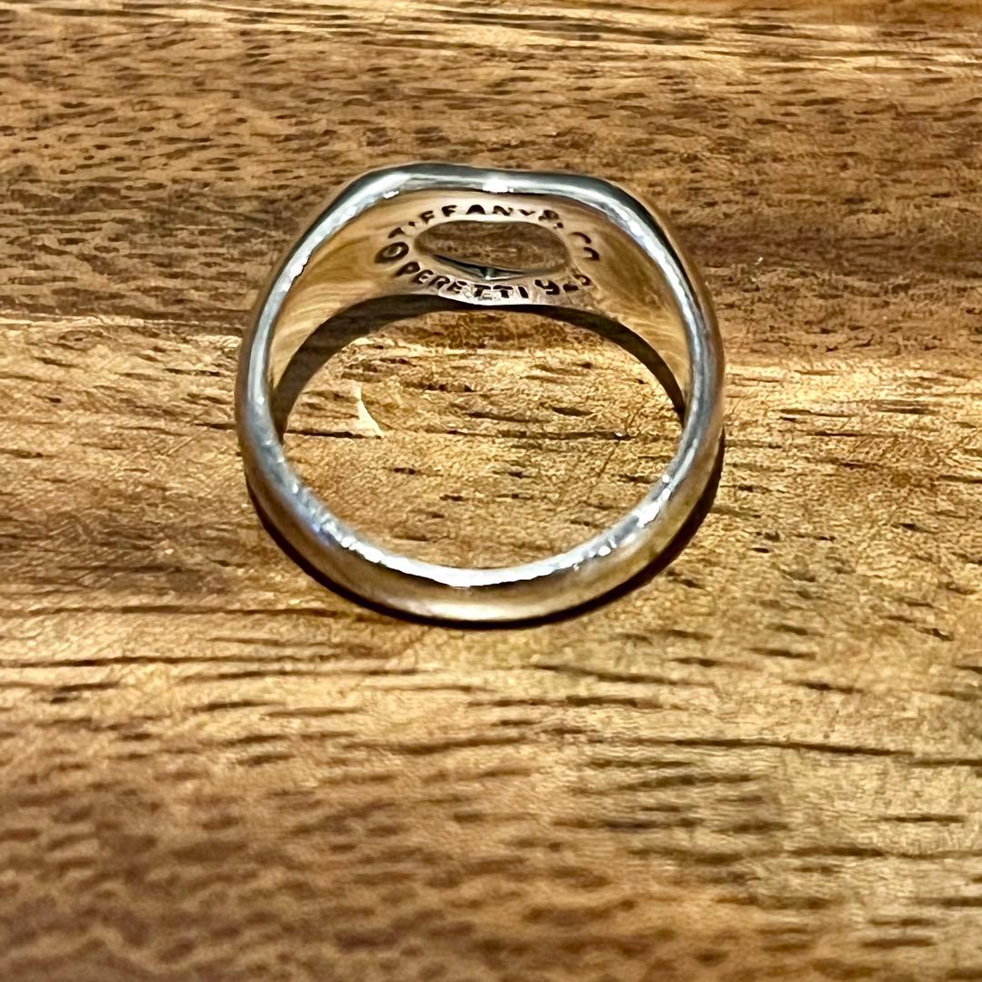 9号 オールドティファニー オープンハートリング Tiffany ビンテージ