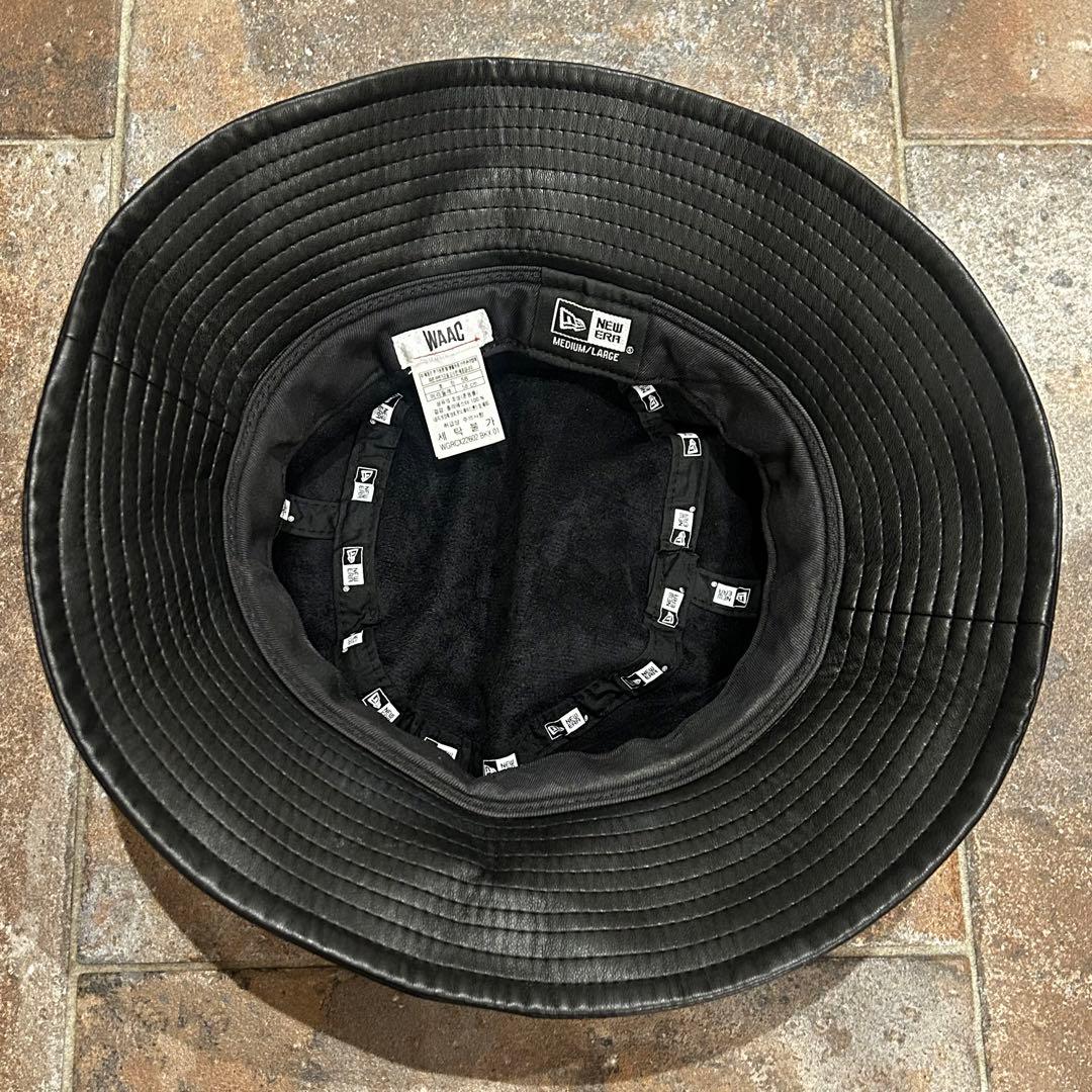 WAAC New Era（ニューエラ）コラボレーション レザーバケットハット