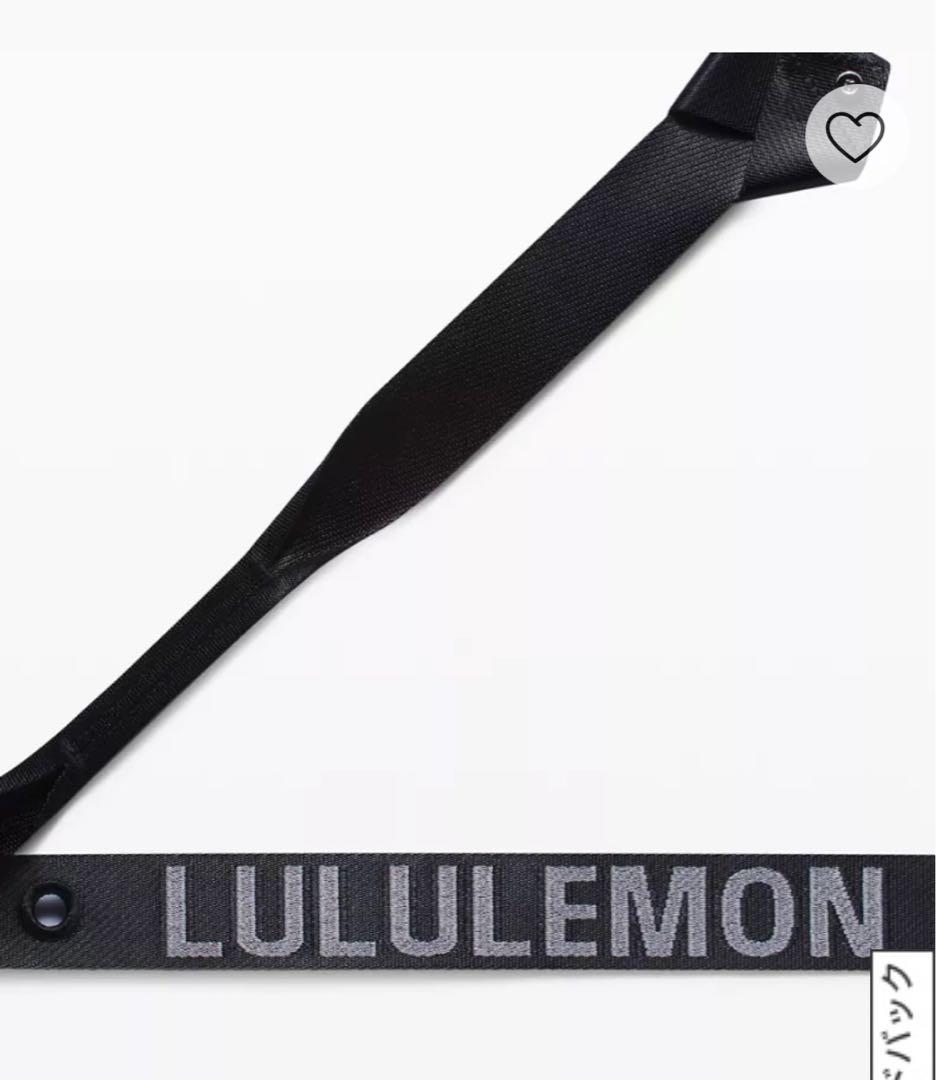 lululemon ルルレモン ヨガマットホルダー ストラップ ブラック - メルカリ