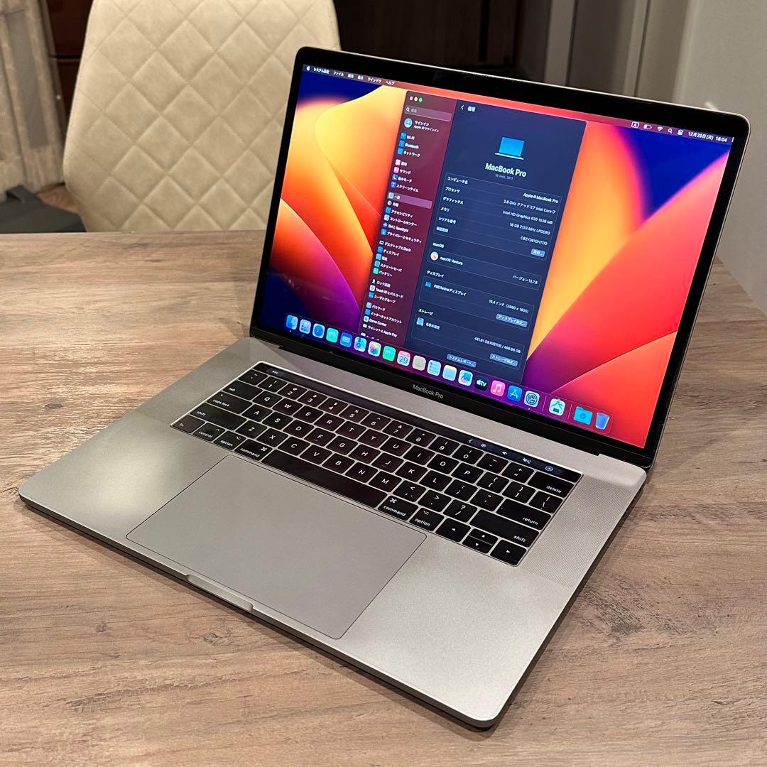 訳有 MacBook Pro 15\" 2017 i7 16GB 512GB US MacBook Pro Apple Macbook 15インチ 2017 CTO スペースグレイ ノート