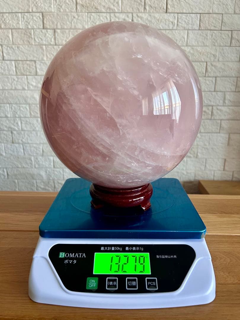 ✨かおりちゃん様ご確認用✨ローズクォーツ 特大 丸玉-低価格