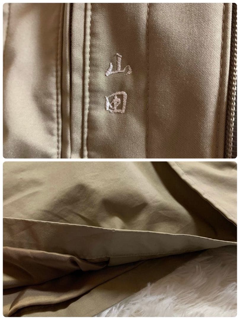 極上の4way仕様 バーバリーロンドン 亜麻色系 モッズコート ダウン