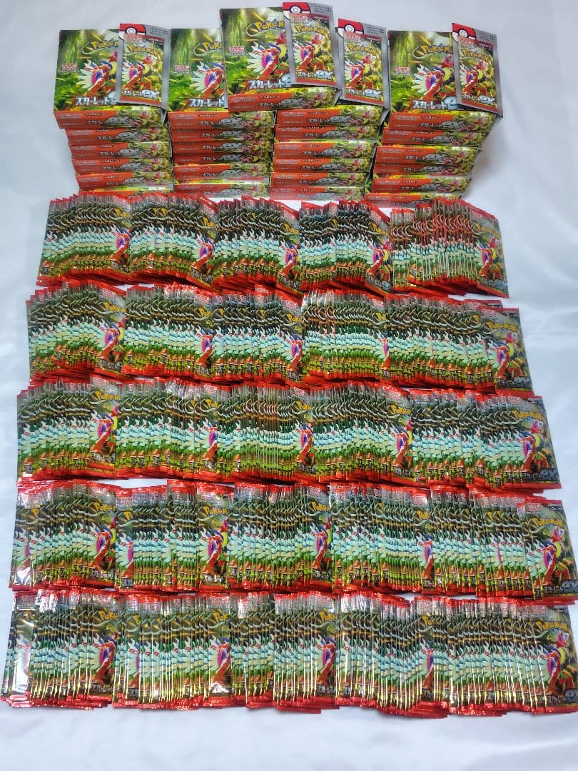 ポケモンカード　スカーレットex　750パック　未開封　メルカリ便 スカーレットex box シュリンク付 新品未開封 - メルカリ