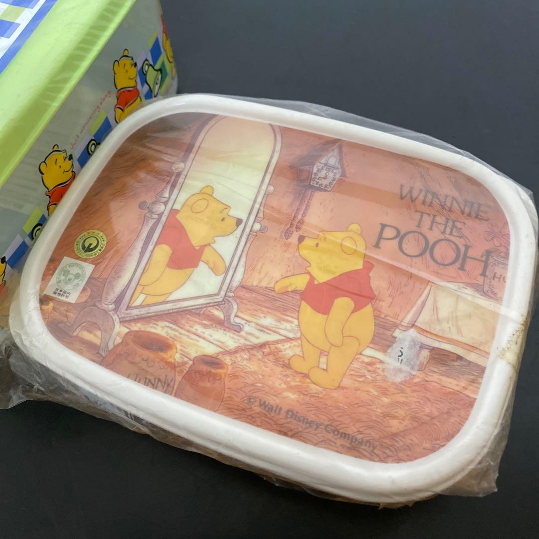 新品未使用品 くまのプーさん ミッキー 目盛付き タッパー 3点まとめ