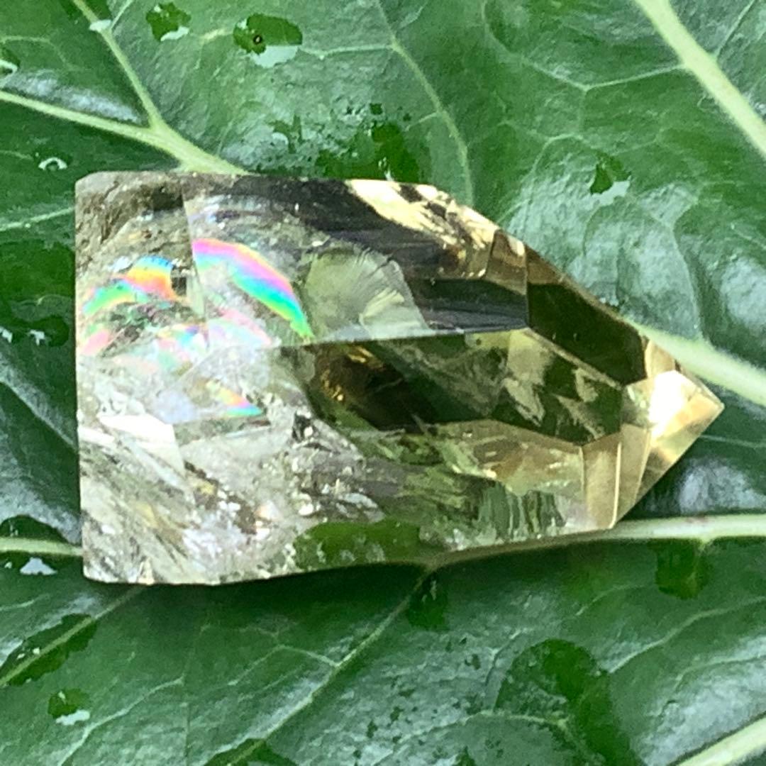 ✳世界に類無し‼️ 天川村レモン水晶*安心の外部鑑定書付　非加熱処理の無垢状態‼️